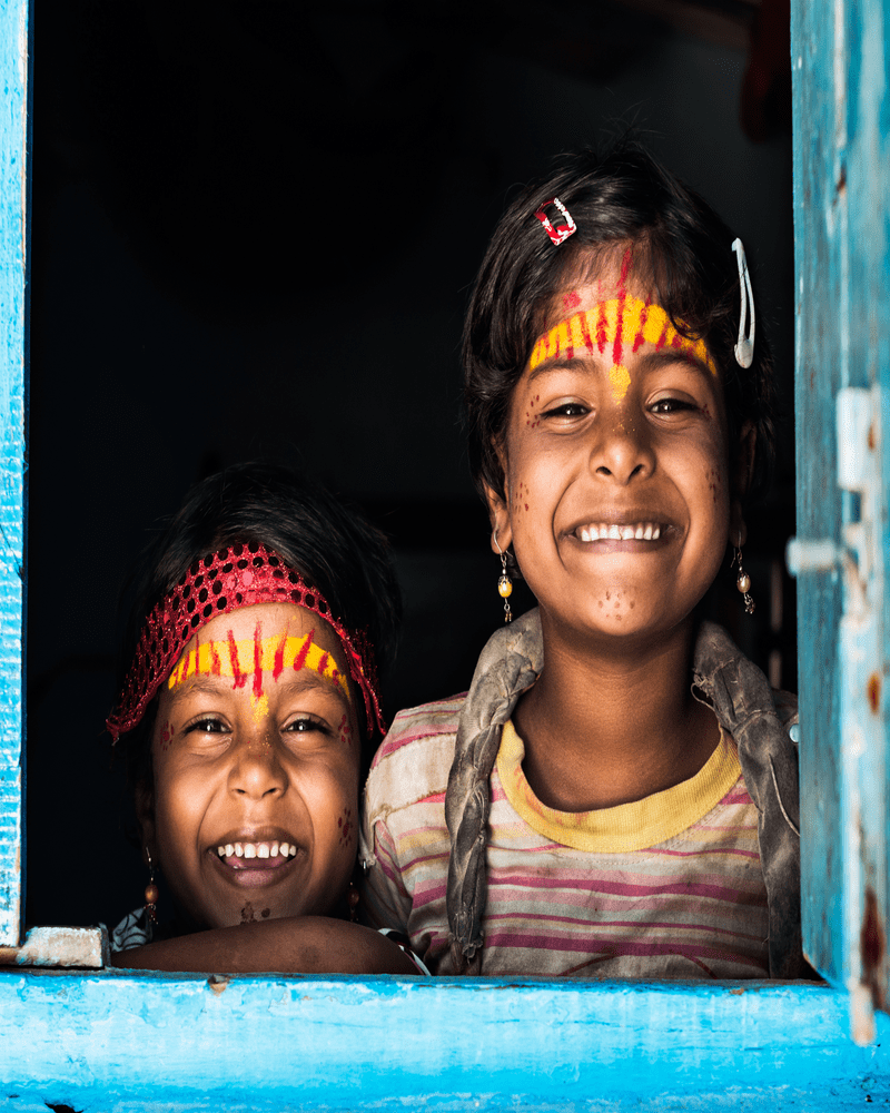 Indian smiling kids